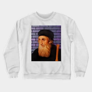 John Wycliffe Cartoon Portrait | John Wycliffe Artwork 15 Crewneck Sweatshirt